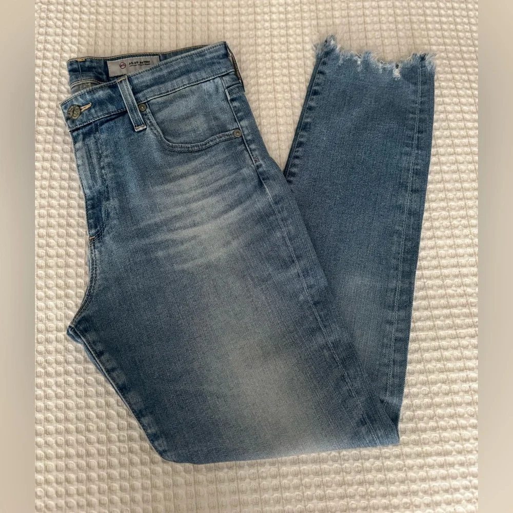 AG Adriano Goldschmied Farrah Skinny Ankle Jeans / Light Blue / Size 29R